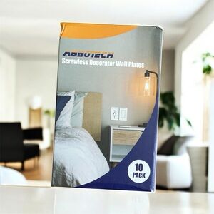 Gang Screwless Decorator Wall Plates 10 Pack New